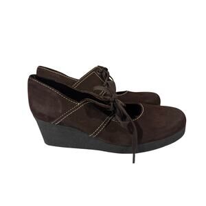 Arche Artisan Made Brown Suede Laced Wedges Size EU  41